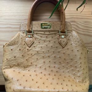 Brooks Brothers ostrich handbag